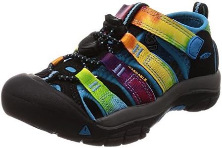 KEEN Newport H2 Closed Toe Water Sandals, Rainbow Tie Dye, 4 US Unisex Big Kid