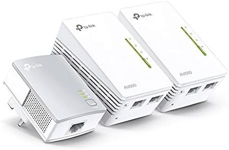 TP-Link TL-WPA4220 TKIT 2-Port Powerline Adapter WiFi Starter Kit, Range Extender, Broadband/WiFi Extender, WiFi Booster/Hotspot, No Configuration Required, UK Plug (UK Version)