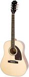 Epiphone AJ-220S Solid Top Acoustic Guitar, Natural Finish, Mahogany back and Neck, Stitka Spruce Top, Rosewood Fretboard, 25.5 scale