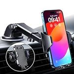 VANMASS BEST Car Phone Holder【65LBS Strongest & Safest Suction】 Upgraded Military-Grade Universal Mobile Van Mount Safety Certs Windscreen Dashboard Vent Cradle for iPhone 15 Pro Max 14 13 12 Samsung