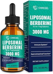 Berberine HCL Supplement 3000mg - Highly Absorbable Liposomal Berberine Liquid Drops - 12 in 1 Natural Ingredients - AMPK Activator - Supports Digestive - 2 Fl Oz