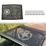 Durable Sunshade Mesh Bikini Top Net Cover UV Protection for Jeep Wrangler 1987-2006 YJ TJ Accessories,5 Star Style