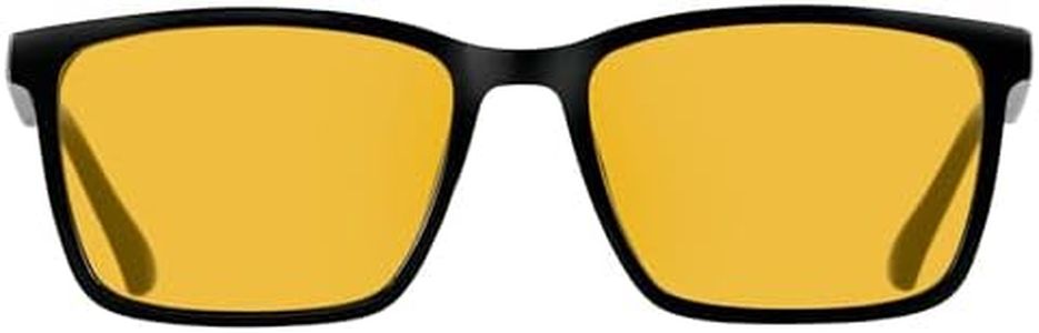 ANDWOOD Blue Light Blocking Glasses Men Women Computer TV Gaming Yellow Lens Improve Sleep by Naturally Producing Melatonin