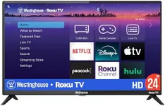 Westinghouse Roku TV - 24 Inch Smart TV, 720P LED HD TV with Wi-Fi Connectivity and Mobile App, Flat Screen TV Compatible with Apple Home Kit, Alexa and Google Assistant