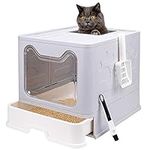 Foldable Cat Litter Box with Lid, E