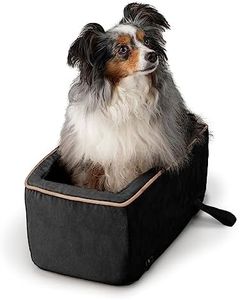 Snoozer Luxury Console Pet Car Seat, Black & Herringbone, Small