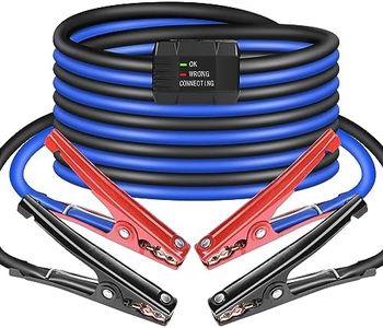 SAFEMATE Jumper Cables Kit with Smart Protector for Car, 6 Gauge 16 Feet Booster Cable for Car, Suv and Trucks Battery with Carry Bag