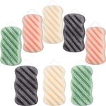 8 Pieces Konjac Soft Bath Shower Sponge Body Pouf Scrubber Exfoliating Facial Cleaning Sponges Foam Loofah for Women Men Kids