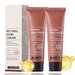 Retinol Anti-Aging Hand Cream - Firming & Moisturising Treatment, Intense Hydration for Dry, Cracked Hands, Visibly Reduces Wrinkles & Restores Elasticity, Care for Skin, Nails & Cuticles, 2PCS