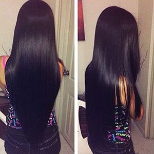 HEBE 10A Brazilian Straight Hair Weaves 4 Bundles 18 20 22 24 Inch Virgin Remy Human Hair Bundles Natural Color 95-100g/Bundle