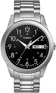 Timex Men's South Street Sport 36mm Watch Box Set, Silver-Tone/Black, Sporty Chic