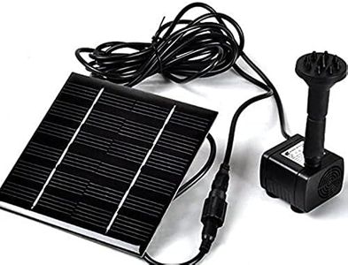 Sunnytech Solar Power Water Pump Kits - Garden Fountain Pool Watering Pond Pump Pool Aquarium Fish Tank with Separate Solar Panel and 3M Long Cable & 4 Sprayer Adapters(Black)