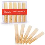 CeMeow Alto Saxophone Reeds 2.0, Professional Alto Sax Reeds 10Pack with Plastic Box, Thinner Reed Tip Advanced Cutting Technology for Saxophone Beginner and Player