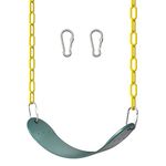 EVA Soft Plastic Swing Set, AGPTEK Swing Seat with 66 Inch Heavy-Duty Rust-Resistant Chains, Suitable for Kids and Adults up to 250 lbs for Outdoors, Playground, Jungle & Gym