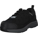 Skechers Men's Malad Ii Work Shoes, Black Textile/Synthetic, 10 UK