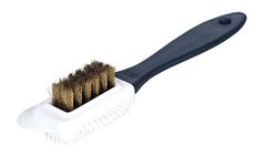 Kaps Quality Nubuck And Suede Multifunctional 4-Sided Cleaning Shoe Brush, Brass Bristle, Cleans And Gives Perfect Nap