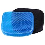 Mishrit Gel Orthopedic Seat Cushion Pad for Car, Office Chair, Wheelchair, Home||Pressure Sore Relief, Ultimate Gel Comfort(Multi Color)(Pack of 1).