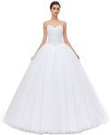 Likedpage Women's Ball Gown Bridal Wedding Dresses (US12, White) …