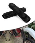 NACORE Motorcycle Fork Cover Boots Universal Front Shock Tube Absorber Guard Dust Boots For Most Dirt Pit Bike, MYSTERIOUS BLACK