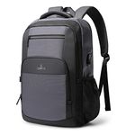 The Clownfish 16 litres Unisex Polyester Outdoor Travel Laptop Backpack fits 15.6 inch Laptop (Grey)