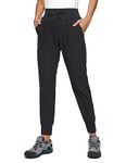 CRZ YOGA Women's Sweatpants Elastic Waistband Jogger Pants Drawstring Jogging Casual Trousers with Pockets - 27.5" Black 14