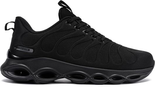 LARNMERN Steel Toe Safety Trainers, Black – Men’s Size 9 UK