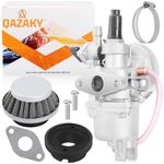 QAZAKY Carburetor for 43cc 47cc 49cc 50cc SYX Moto Holeshot Kids Mini Dirt Bike Pit Pocket Rocket Super Bike Minimoto ATV Quad Go Kart Moped Chopper Scooter Motocross Brush Cutter 2-stroke Engine Carb