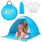 Active Era® Pop Up Beach Tent - Rated UPF 50+ for UV Sun Protection - Lightweight, Portable & Easy Set Up Outdoor Tent - Includes Carry Travel Bag & Tent Pegs - Ideal for Adults, Kids & Pets