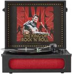 Arkrocket Coryphaeus Vinyl Record Player 3-Speed Bluetooth Input and Output Built-in Speakers with Magnetic Cartridge Auto Off (Elvis 68)