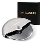 Love-KANKEI Pizza Cutter/Pizza Wheel/Pizza Slicer with Stainless Steel Comfortable Palm Grip 4 inches (10 cm)