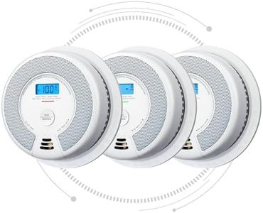 X-Sense Interconnected Smoke and Carbon Monoxide Detector 10-Year Battery, Not Hardwired, UL 217 & UL 2034 Certified, 3-Pack