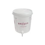 DIAH DO IT AT HOME 15L Fermentation Bucket by Browin with Tap, Airlock & Bung - Professional Graduated Scale Container for Easy Bottling - Compact Food-Safe DIY Beer & Wine Fermenter (Plus Tap)