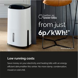 MeacoDry Arete Two 25L Dehumidifier – Powerful Home Moisture Removal