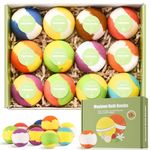 Maylawn Bath Bombs Gift Set, 12-Pieces Handmade Fizzy Bubble Bath Bombs, Birthday Mothers Day Gifts Idea for Her/Him, Wife, Girlfriend, Vegan & Cruelty Free