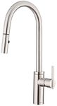 Danze D454058SS Parma Cafe Pull-Down Kitchen Faucet with Snapback Retraction, Stainless Steel