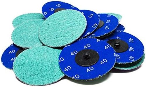Benchmark Abrasives 3 Inch Sanding Discs Quick Change Green Zirconia, Male R Type Backing - Drill & Die Grinder Sanding Disc for Deburring Polishing Rust Remover for Metal (500 Pack) - 36 Grit