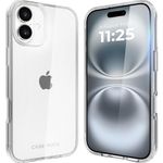 Case-Mate Back Case for iPhone 16 Plus [12ft Drop Protection] Protective Cover for iPhone 16 Plus 6.7" [Wireless Charging Compatible] Shock Absorbent Cover with Anti Yellowing Technology - Tough Clear