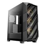 Antec Dark Phantom DP503 Mid Tower ATX Gaming Case I Cabinet I Tempered Glass Side Panel I 3 x 120 mm Fans Included, Type-C Ready, Rubber Grommets for Cable Management, VGA Card Holder