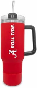 Alabama Crimson Tide 40 oz Tumbler with Handle and Straw - Crimson