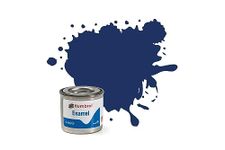 Humbrol Model Paint - AA0165 No 15 Midnight Blue - Gloss - Tinlet No 1 (14ml), Enamel Paints for Models, Plastic, Metal, Wood, Glass, Ceramics and More, Enamel Touch Up Paint - Hobby Paint for Craft