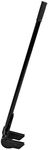 HOME-X Heavy-Duty Pallet Buster with Rotating Head, 45-Inch Powder-Coated Steel with Rubber Handle, No Assembly Required, 45" L x 6" W x 1 ¼ " H, Black