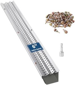 5 Inch Gutter Guard, 200FT Metal Gutter Mesh, Corrosion-Resistant Leaf Guard for Roof Gutters, Easy DIY Installation