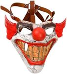 CrosCentury Halloween Clown Mask Scary Sweet Clown Mask for Adults,Creepy Horror Twisted Costume Mask