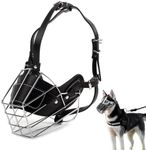 Misaakoeq Dog Mouth Cover | Adjustable Metal Basket for Biting Chewing,Dog Mouth Mesh, Muzzles for Large Breed Dogs, Dog Muzzle for Small, Medium and Large Dog