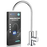 ESOW Kitchen Water Filter Faucet, 100% Lead-Free Drinking Water Faucet Fits Most Reverse Osmosis Units or Water Filtration System in Non-Air Gap, Stainless Steel 304 Body Polished Chrome Finish