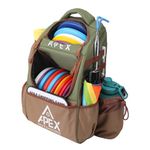 Apex Outdoors Disc Golf Bag, Disc Golf Backpack with 21+ Disc Capacity, Durable & Lightweight Frisbee Golf Bags with Multiple Storage Pockets