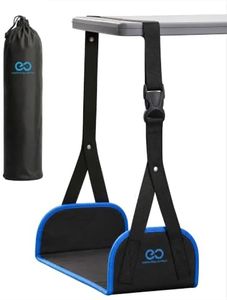 Everlasting Comfort Airplane Foot Hammock for Plane Travel - Relax Your Feet, Sleep on Trips - Adjustable Leg Sling for Recovery