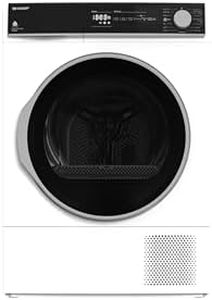 Sharp KD-NHH8S7GW21-EN, Free Standing, 8KG, Heat Pump Tumble Dryer, A++ Energy Rating, White
