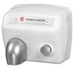 World Dryer DA5-974 Push Button Hand Dryer 115 Volt, Quiet Hand Dryer