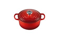 Le Creuset Signature Cast Iron Round Casserole, 18 cm - Cerise